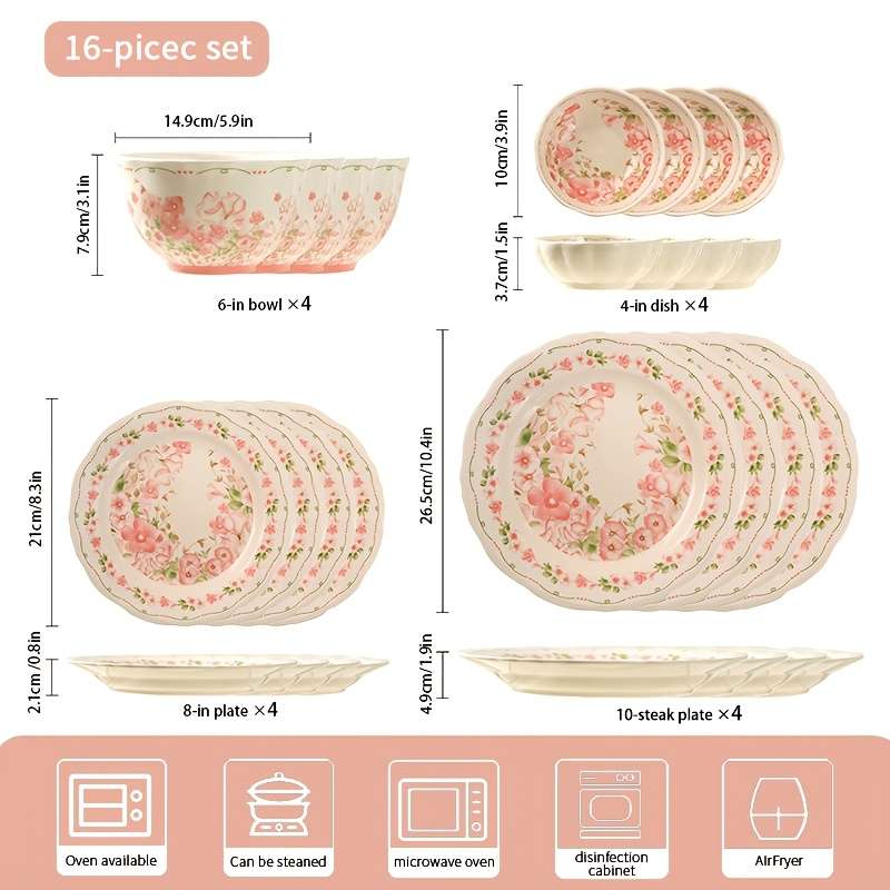 Bowl Color 16Pcs