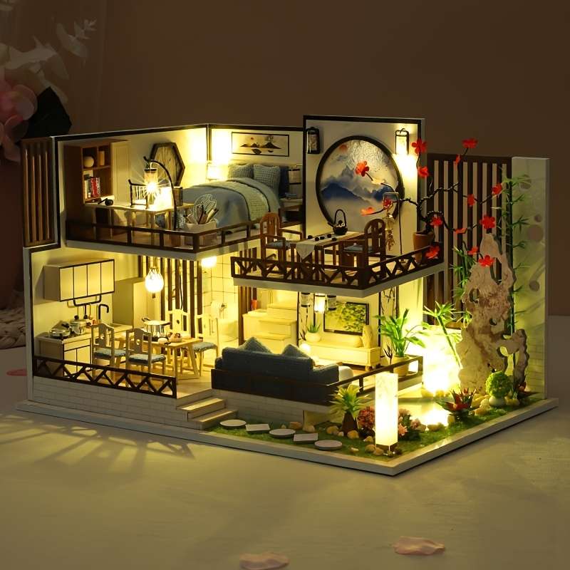 3D Model Desktop Ornament Style Ink Fragrant Bamboo Rhyme