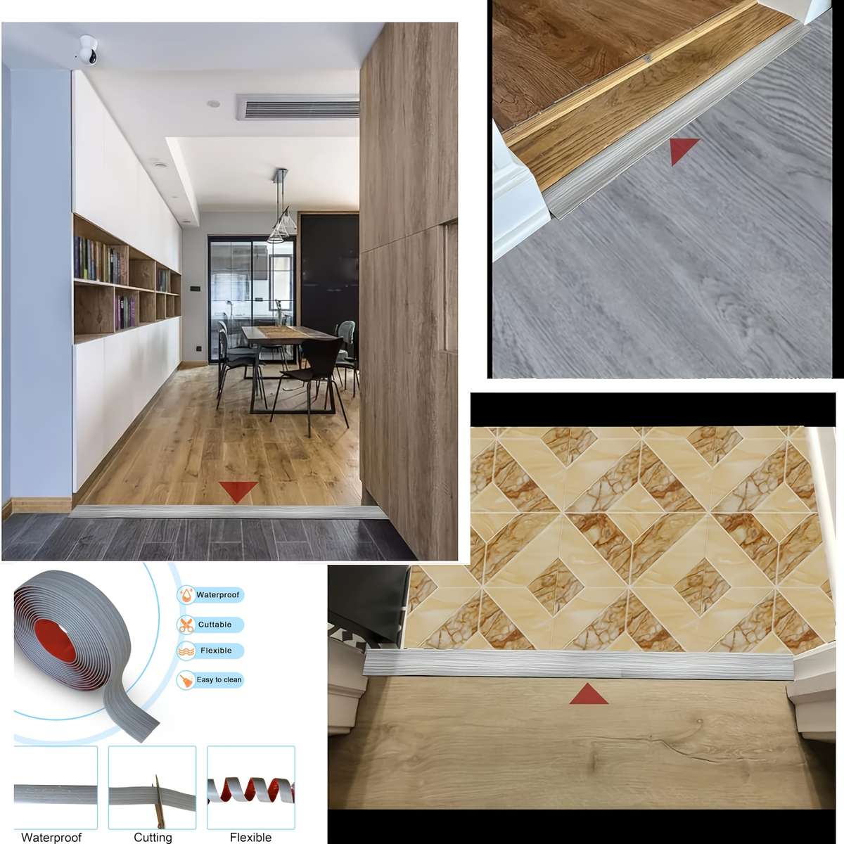 Self Adhesive Floor Stickers Black