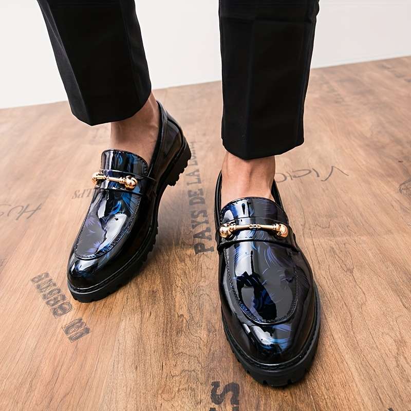 Mens Leather Shoes Color Blue Sizeuk 6.5