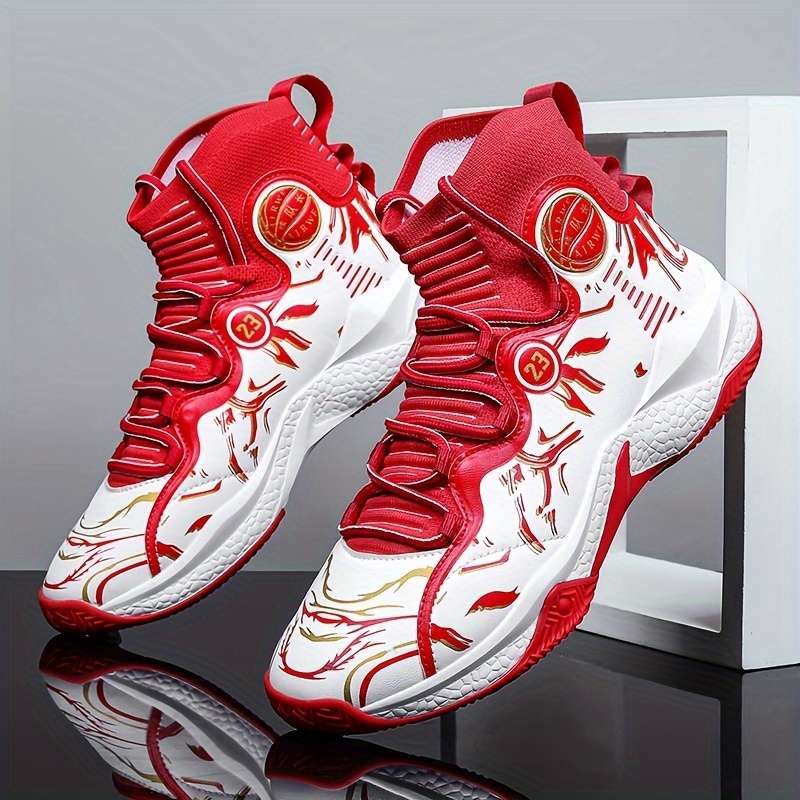 Sneakers White Red Size Uk 7.5