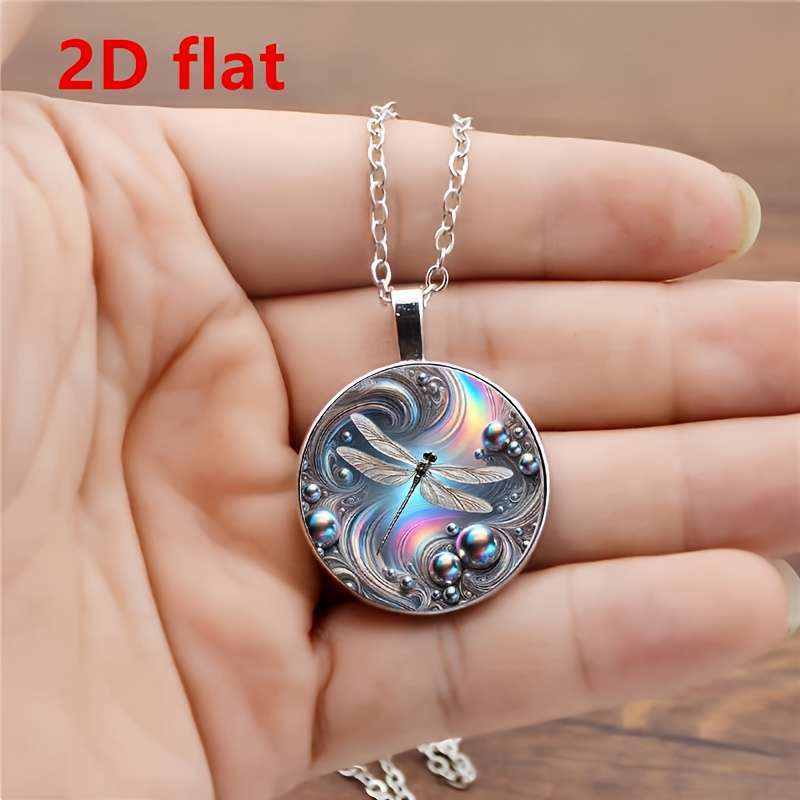 Handcrafted Plated Elegant Dragonfly Pendant