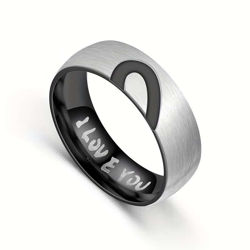 Delicate Heart Gift For Her Statement Ring Applicable People Male Size 10