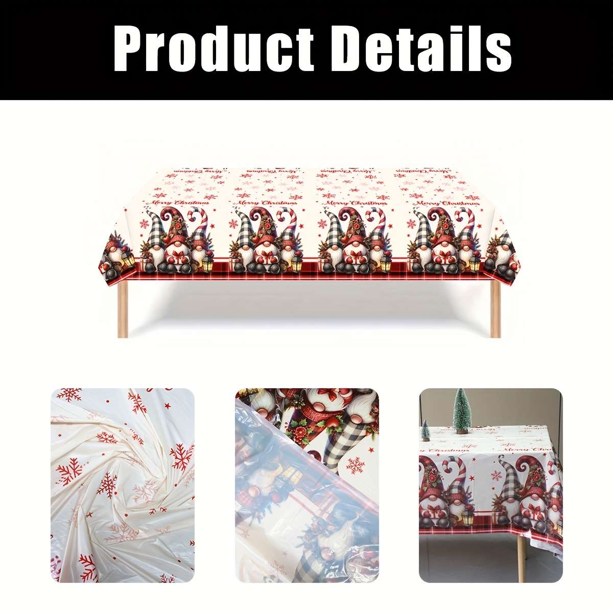 Christmas Tablecloth Quantity 2Pcs