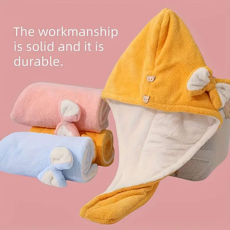Hair Turban 2Pcs Light BluePink