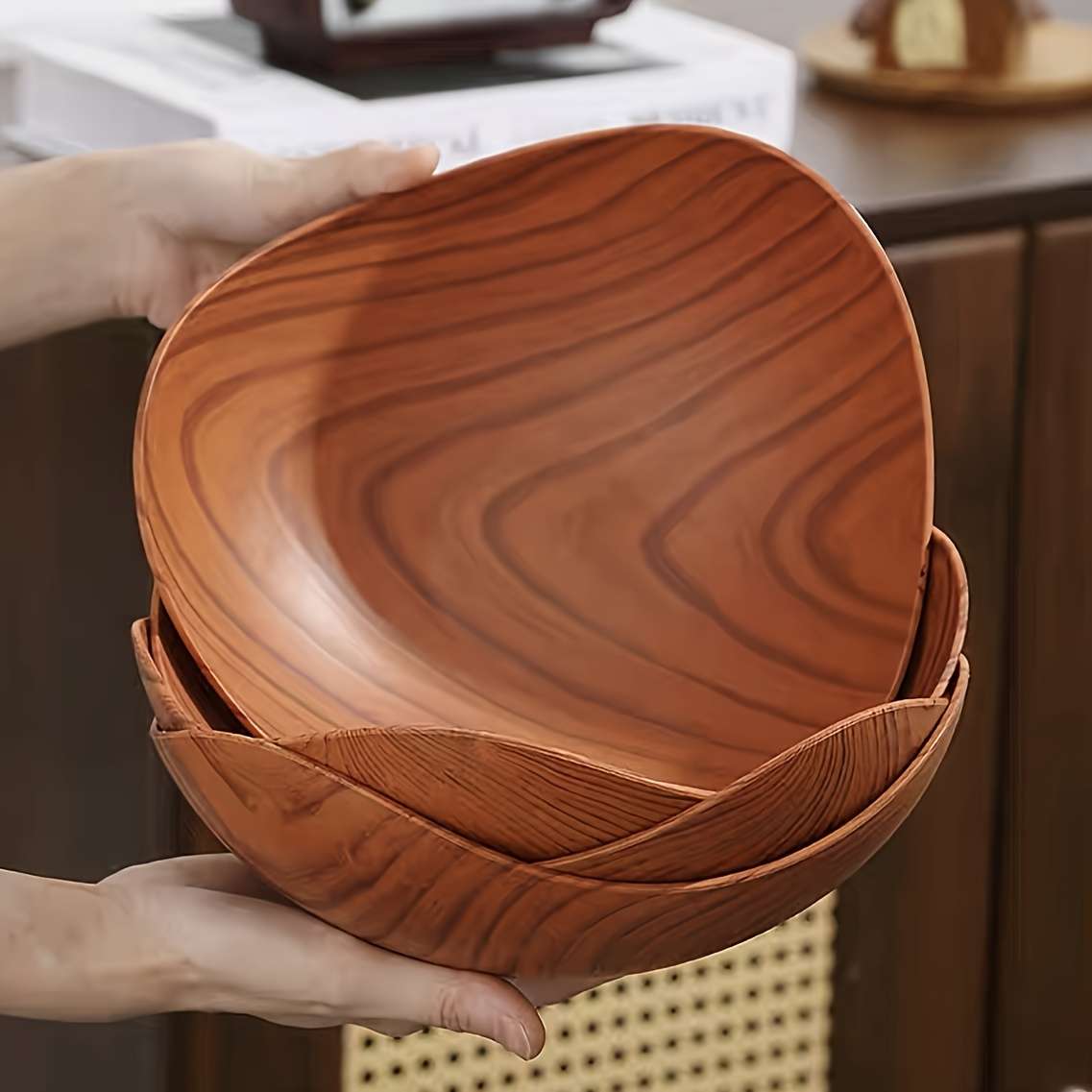 Bowl Color Light Wood Grain 25Cm