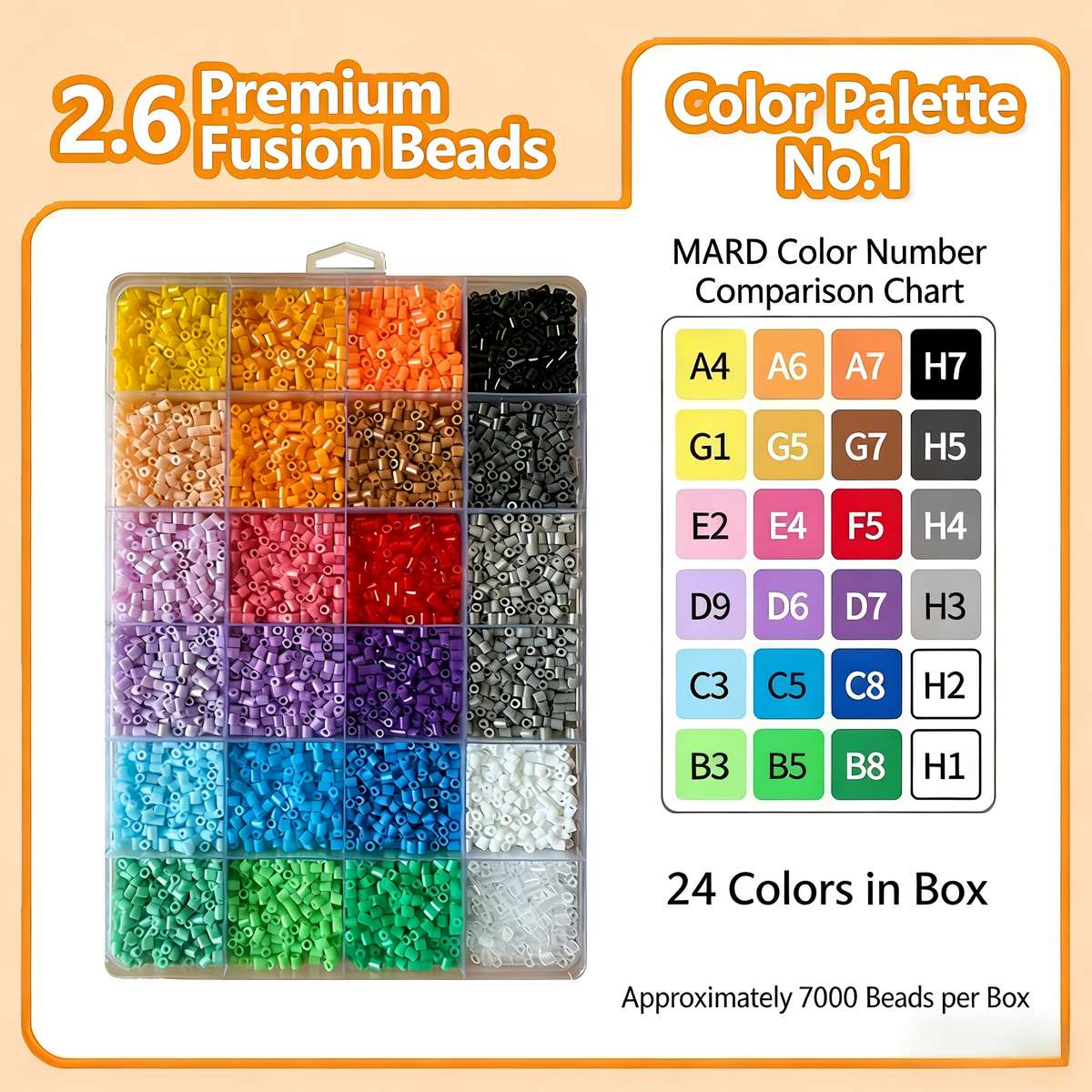 Perler Bead Set 2.6Mm No.2 Color