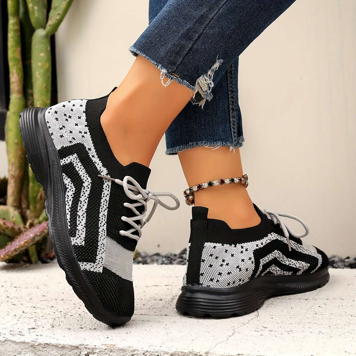Women S Sneakers Color Black Sizeuk 6