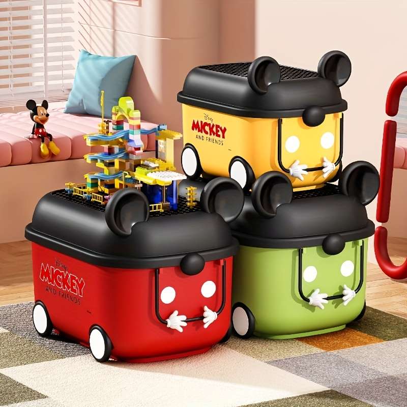 Storage And Organizationcolor Black Green Mickey Can Ride Can Slide