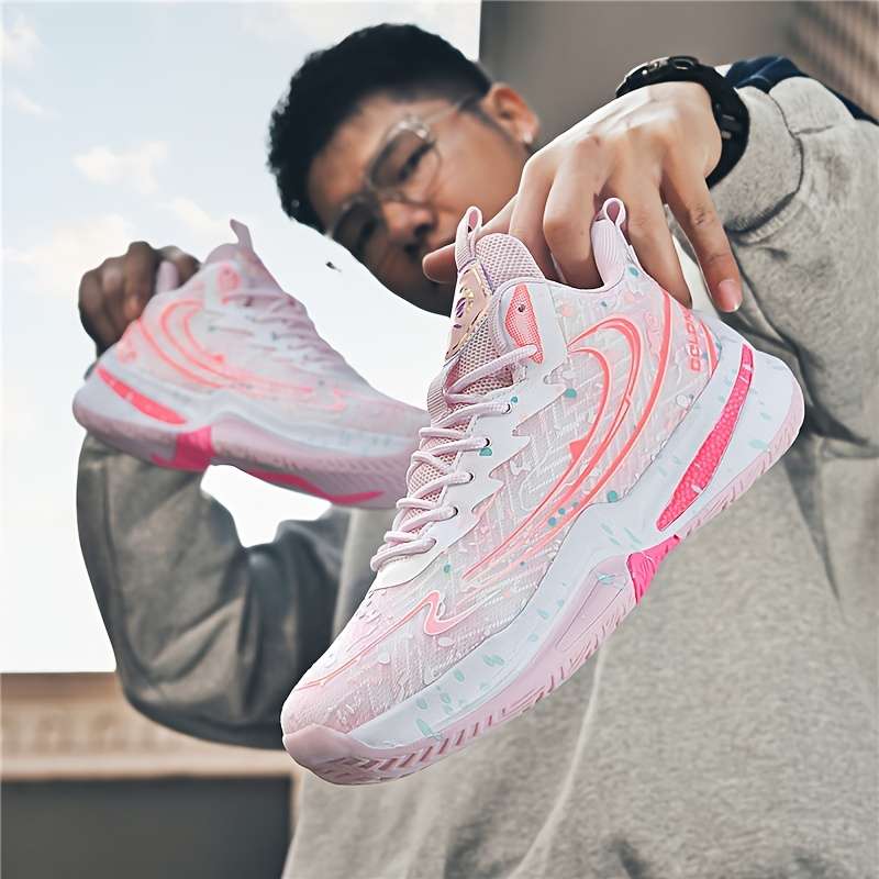 Sneakers White Pink Size Uk 7.5