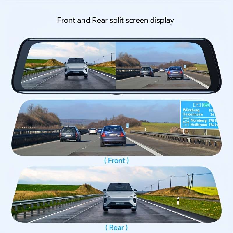 Exclusive Inch Touch Screen Dash Cam With Night Vision Loop Recording And