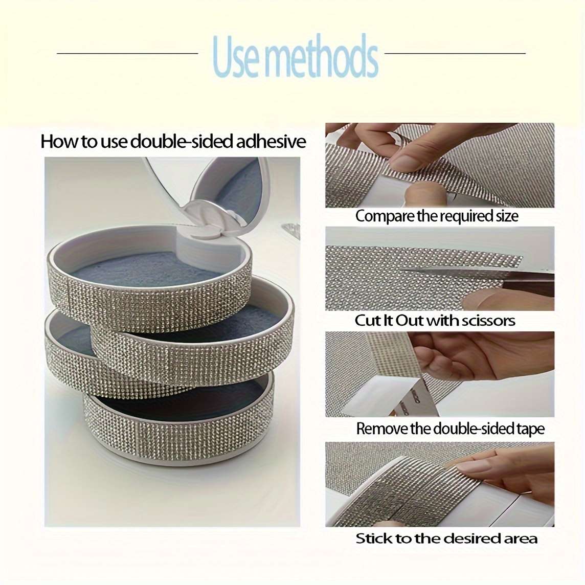Car Interior Decor 4Pcs 1.32Cm Is  0.52Inchcolor White
