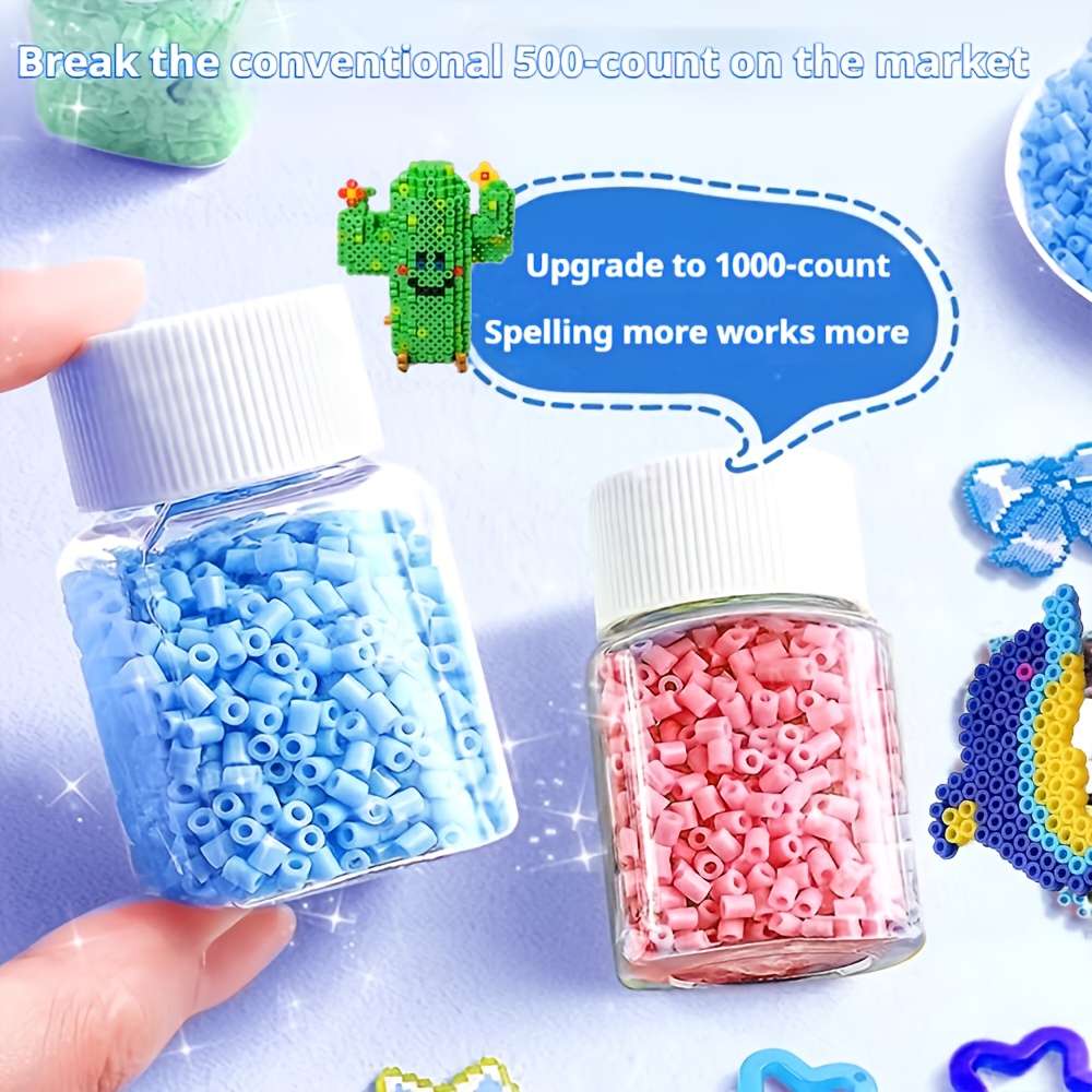 Perler Bead Set 48 Colors  48000 Beads  Includes Upgraded Material Kit