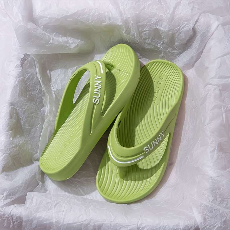 Ladies Summer Flip Flops White Uk 6.5-7