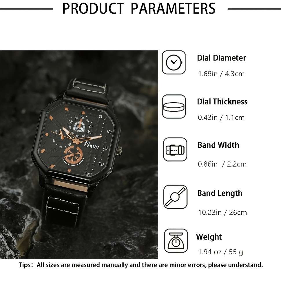 4Pcs Elegant Quartz Watch And Fashion Wallet Set Romantic Non Water