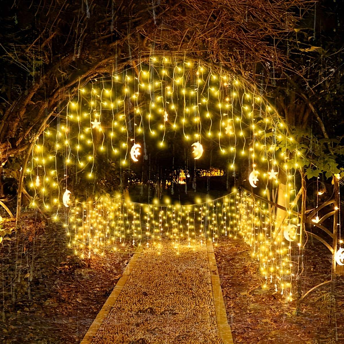 96Led Led Icicle String Lights Solar