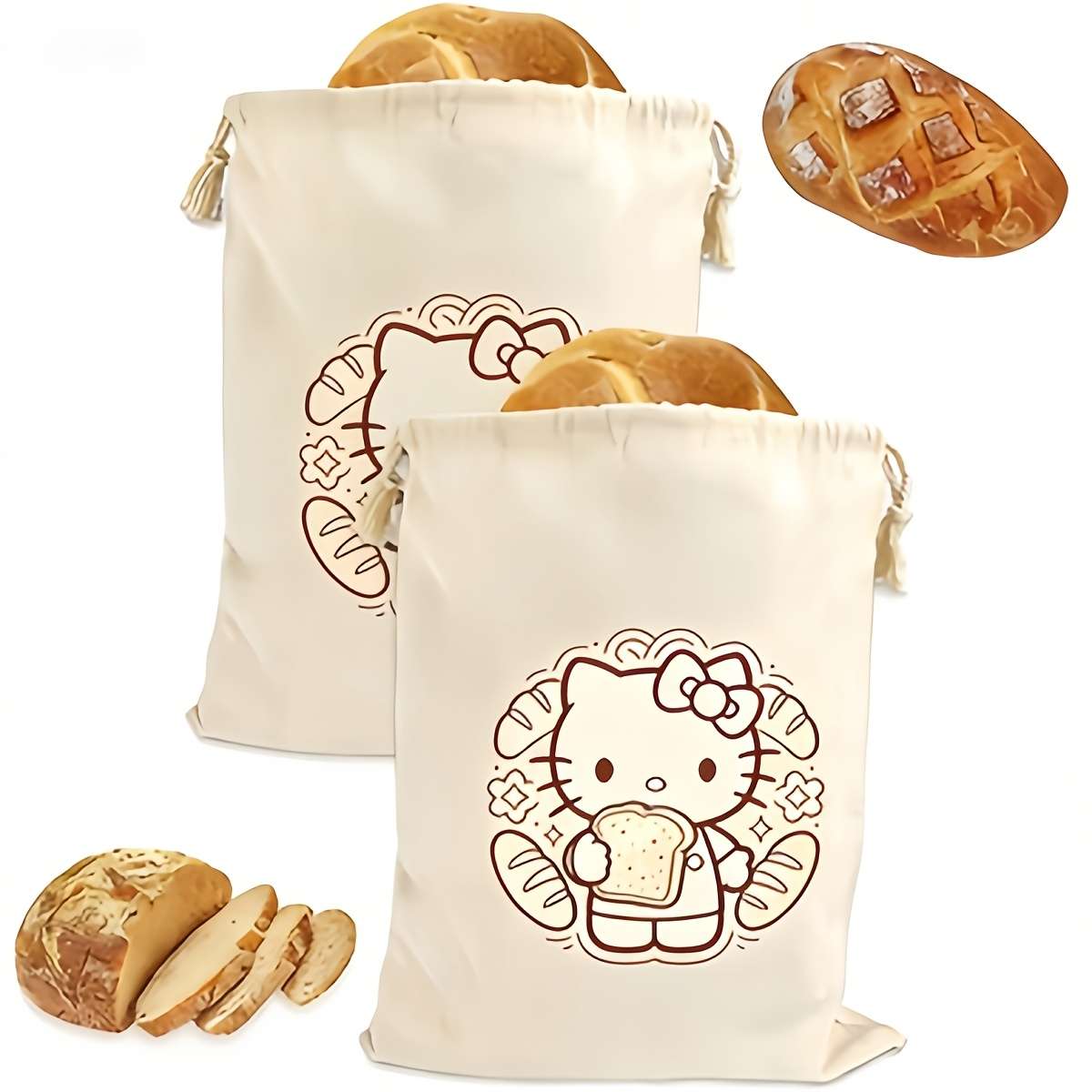 Food Storage Bags Color Bread Kt2