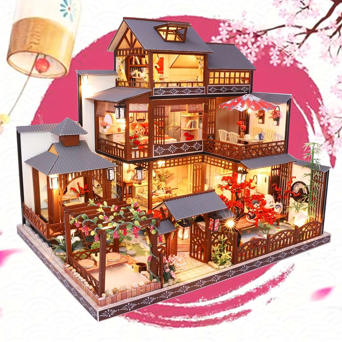 3D Model Desktop Ornament Style Yaquan Courtyard