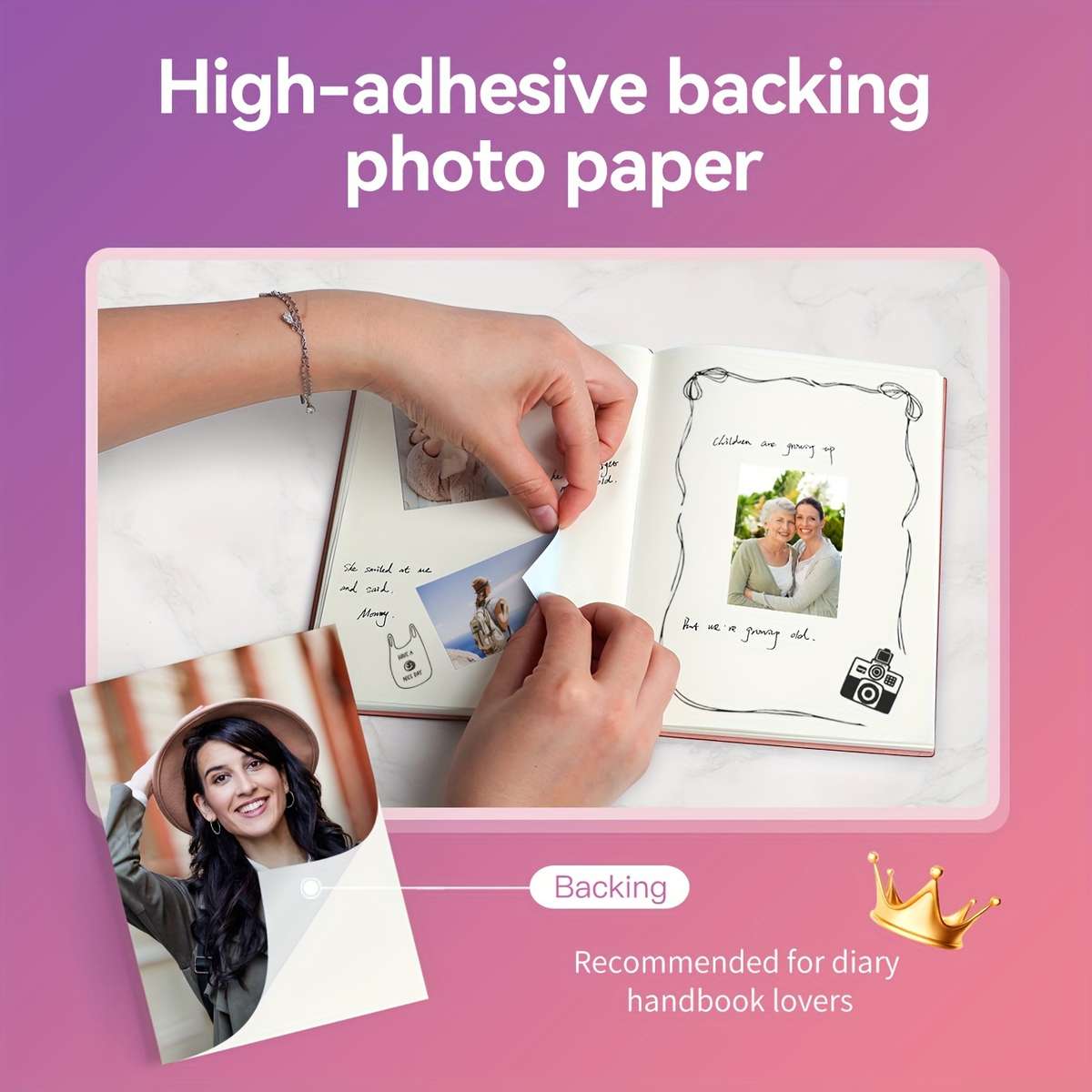 Printer Items Pink  5 Pieces Of Paper