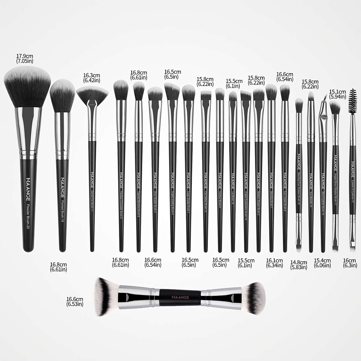 Makeup Brush Set Color Black Quantity2S