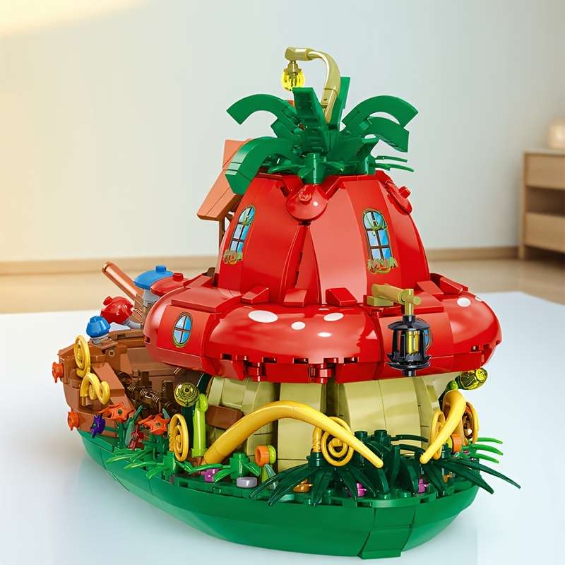 Building Toy Architectural Model Toy Set Model Fantasy World Mushroom House