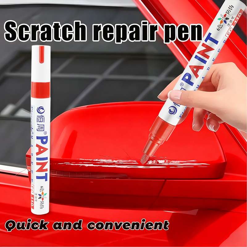 Car Scratch Repair Tool Color 2Pcs Red
