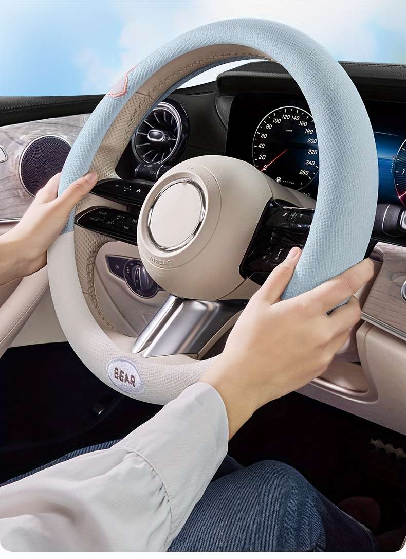 Car Steering Wheel Cover Black