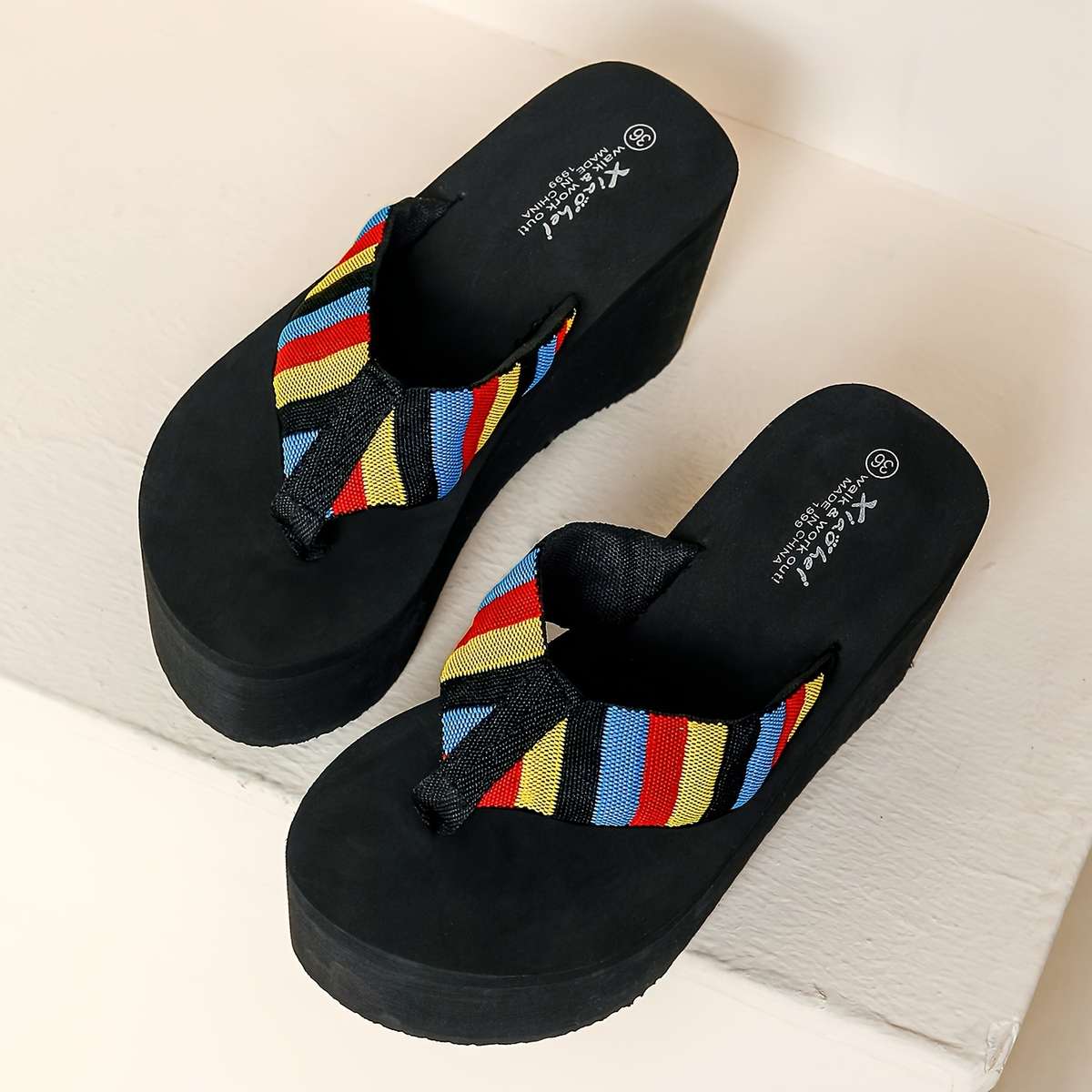 Ladies Summer Flip Flops Black Uk 4