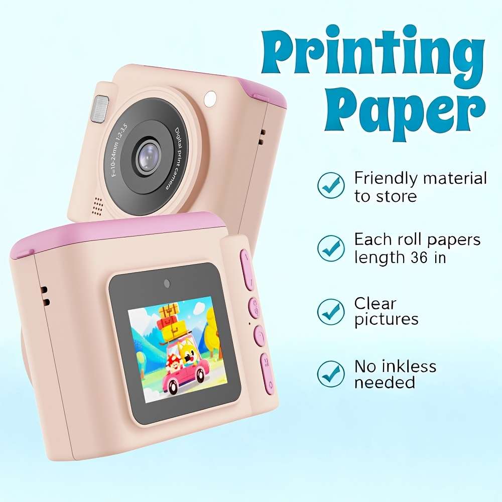 Printer Color Blue 5 Rolls Of Paper
