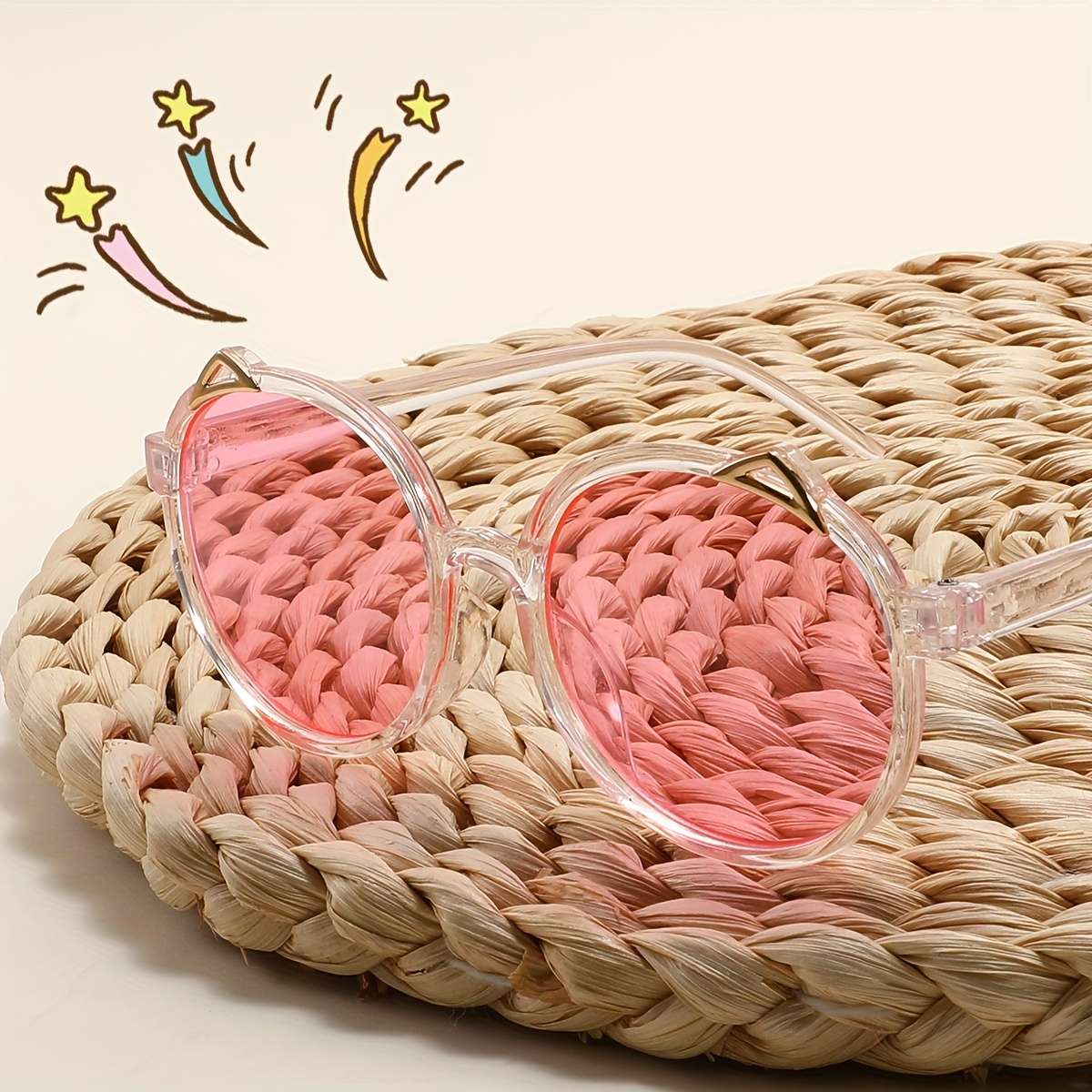 Kids Glasses Color Transparent Tea