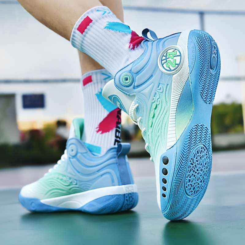 Basketball Shoes Color 2078 Gray Green Sizeuk 5