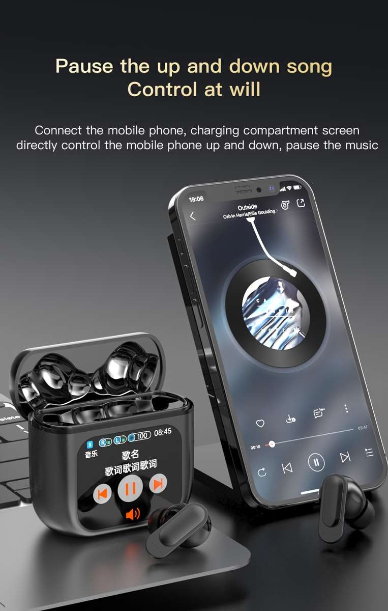 Rechargeable Wireless Earbuds Headphones Headset