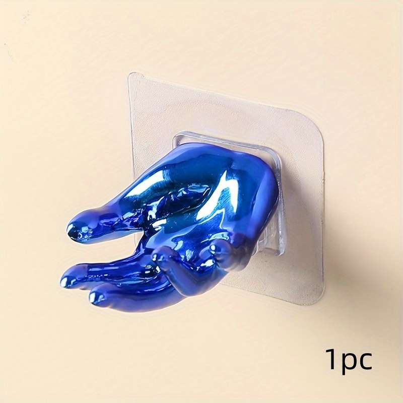 Creative Five Finger Sticky Hooks For The Bedroom Living color Red 1pc