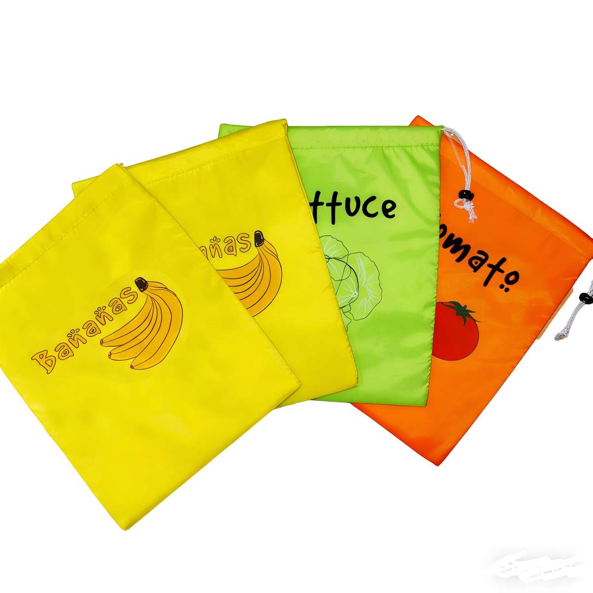 Food Storage Bags Quantity 5Pcs 3Bananastomatolettuce