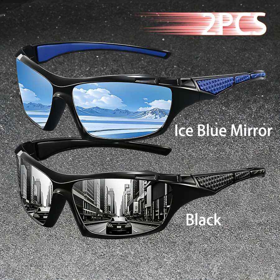 Cycling Glasses Color 2Pcs*Blackred