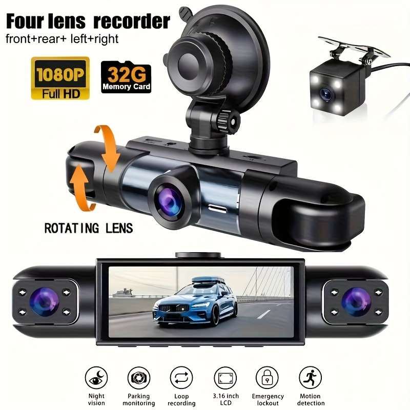 Dashcam Model 3 Lenses Without Card