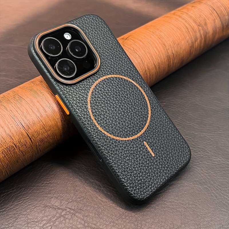 1Pc Light Grey For iPhone 12 Magnetic Wireless Charging Phone Case