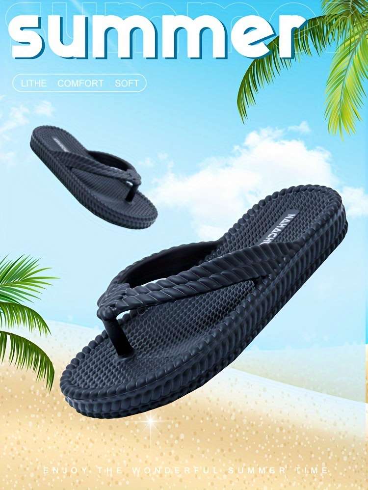Ladies Summer Flip Flops Black Uk 4.5