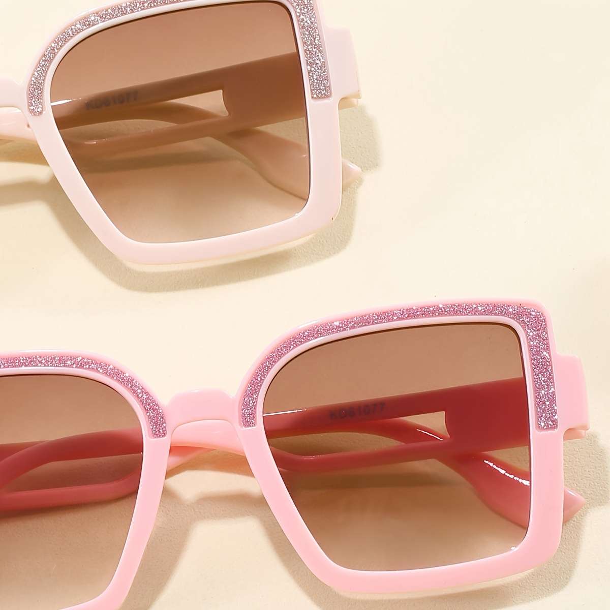 Kids Glasses 2Pcs Color Pink Beige