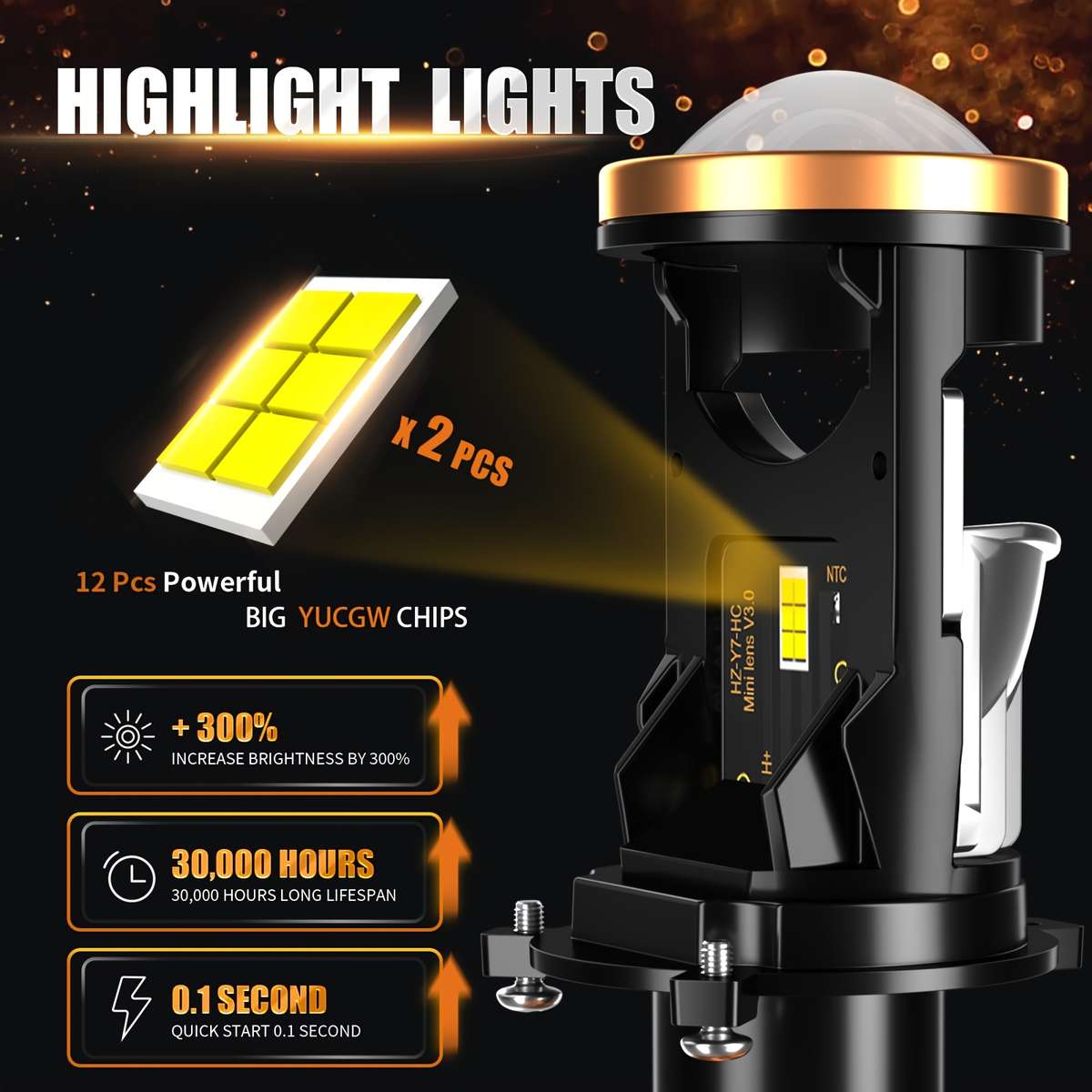 Car Lights Model H49003Hb2 Hilo Style Lefthand Drive