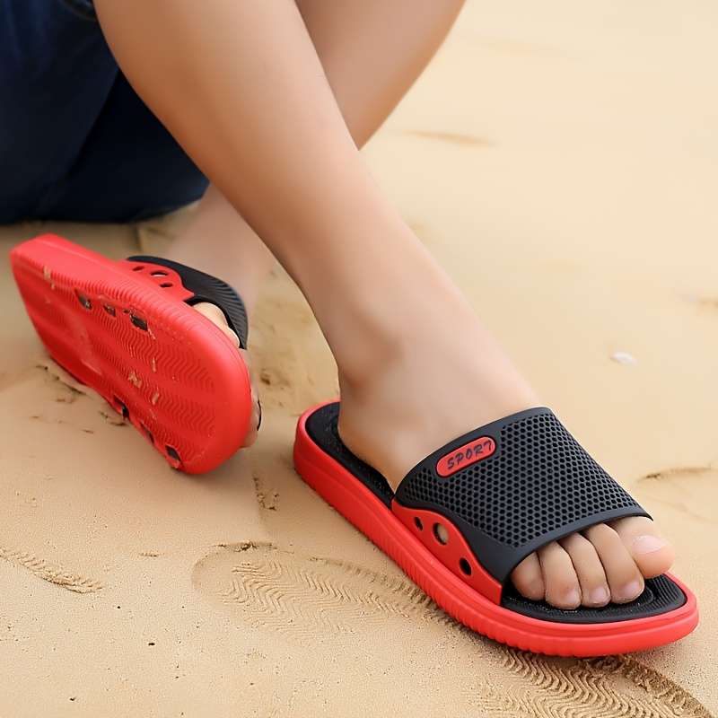Men Slippers Summer Style Green Size Uk 7