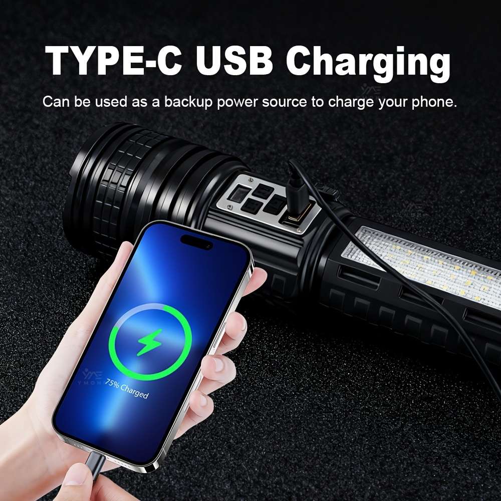 Advanced 1Pc Flash Light Powerful Rechargeable For Flash Professional Reliable