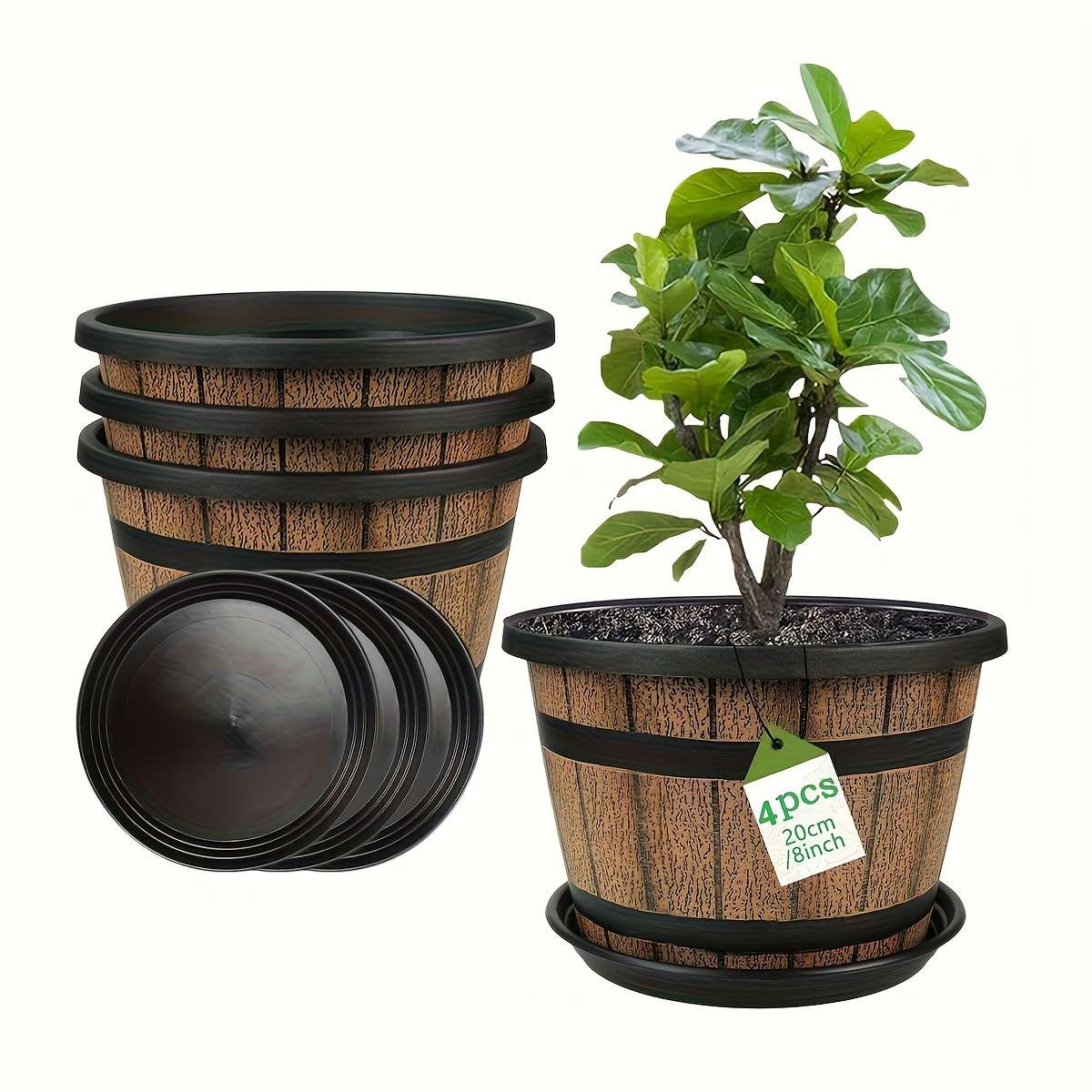 Flowerpot Size 20.32 Cm Quantity4Pcs