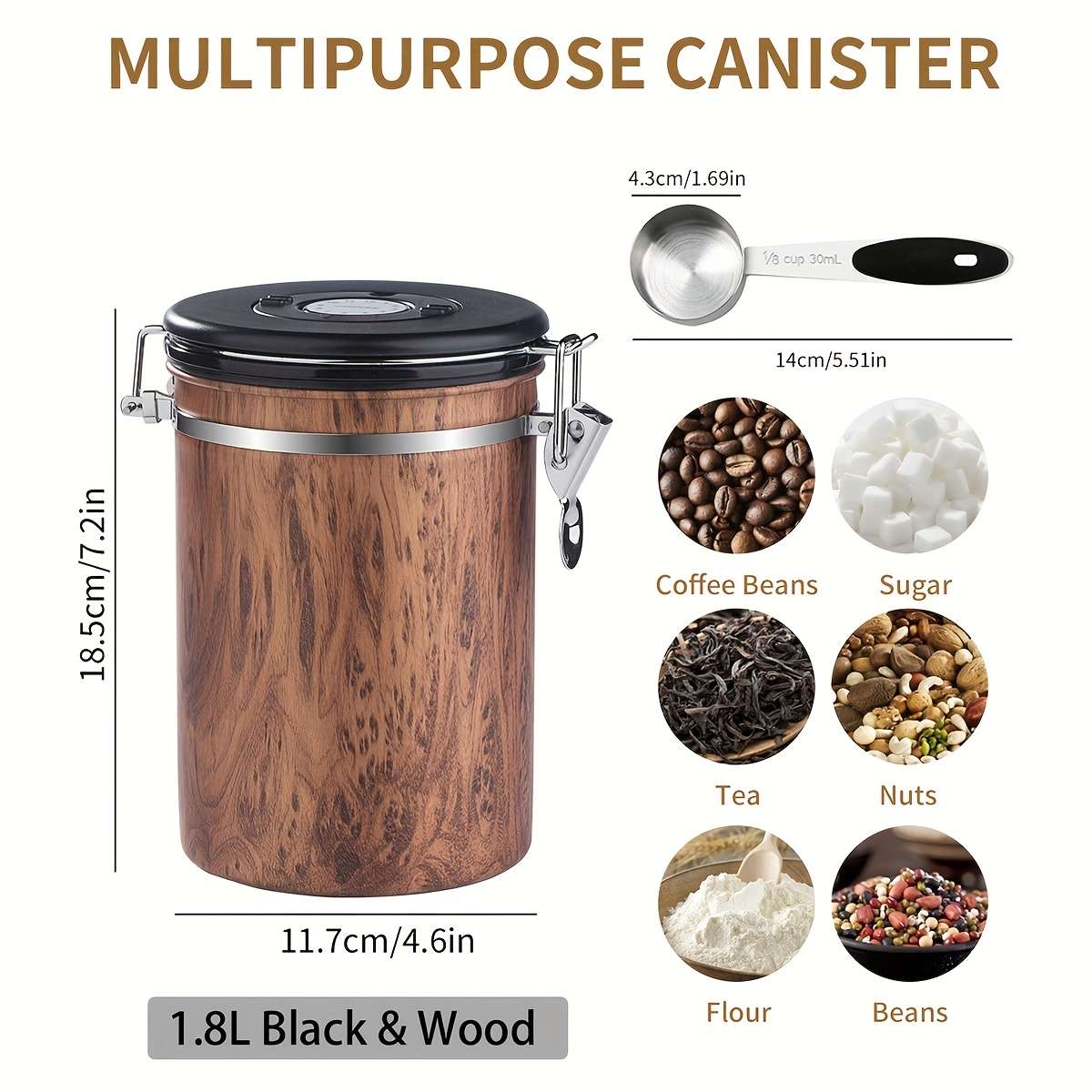 Sealed Jar Model 1.8L Blackwood