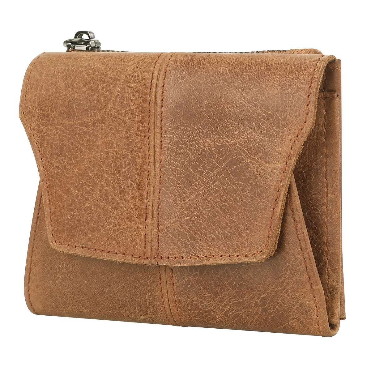 Womens Slim Wallet Authentic Genuine Top Layer Cow Leather Wallet Credit Card Holder