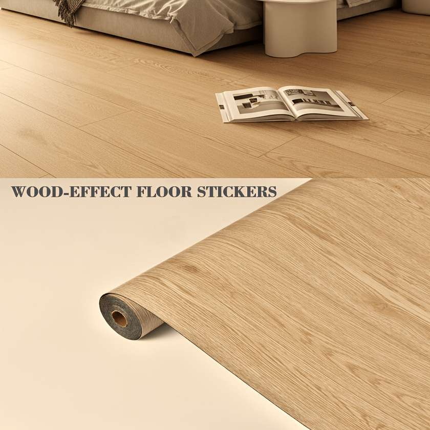 Self Adhesive Floor Stickers 2 Roll Wood Grain