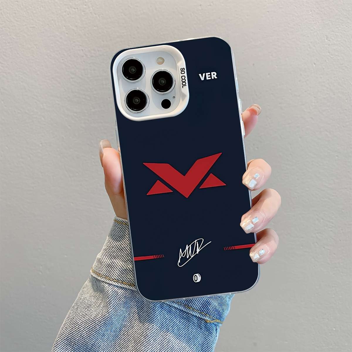 1Pc Mixed Color For iPhone 14 Pro Max F1 VER Signature Design Phone Case