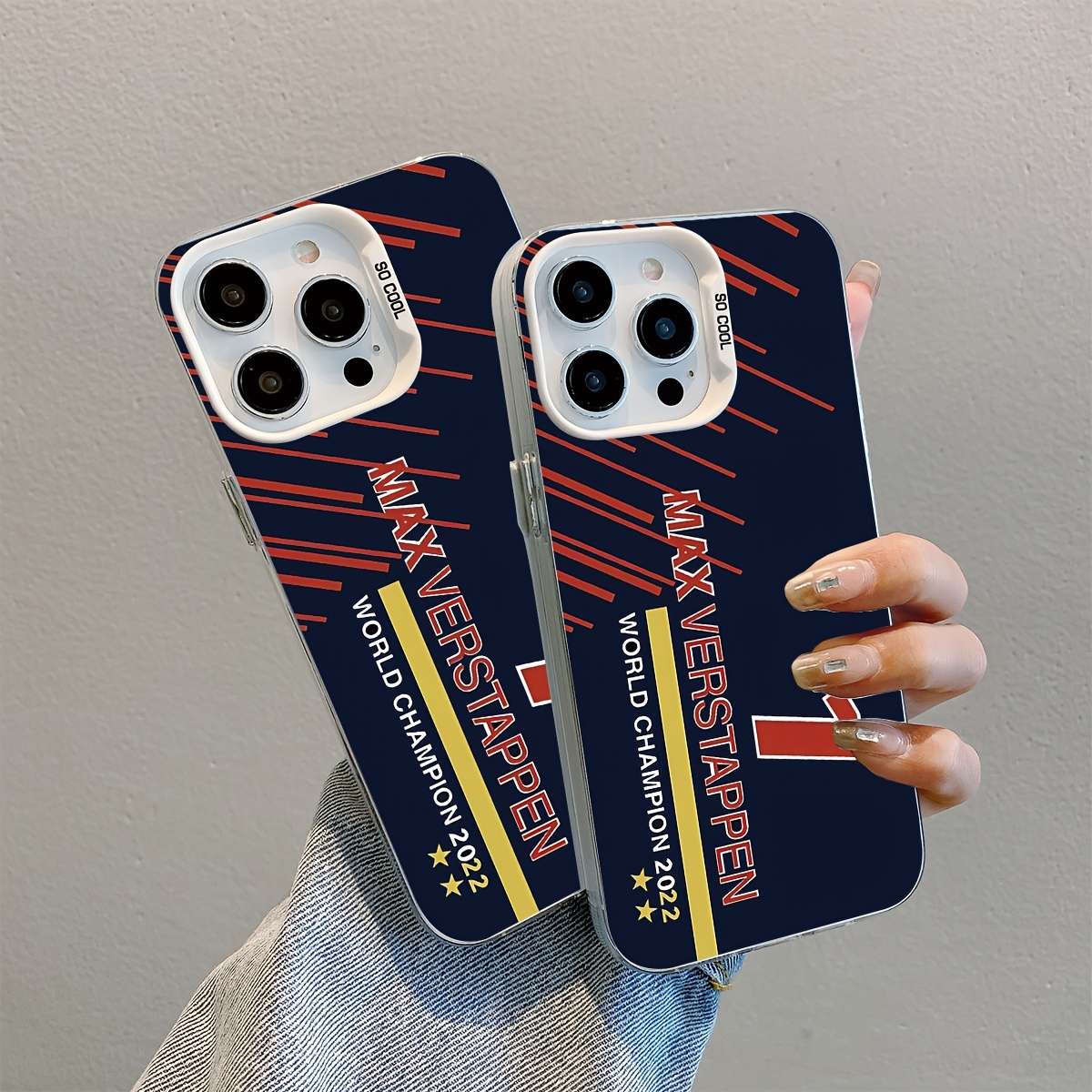 1Pc Mixed Color For iPhone 12 Pro F1 Car Number 1 Design Phone Case