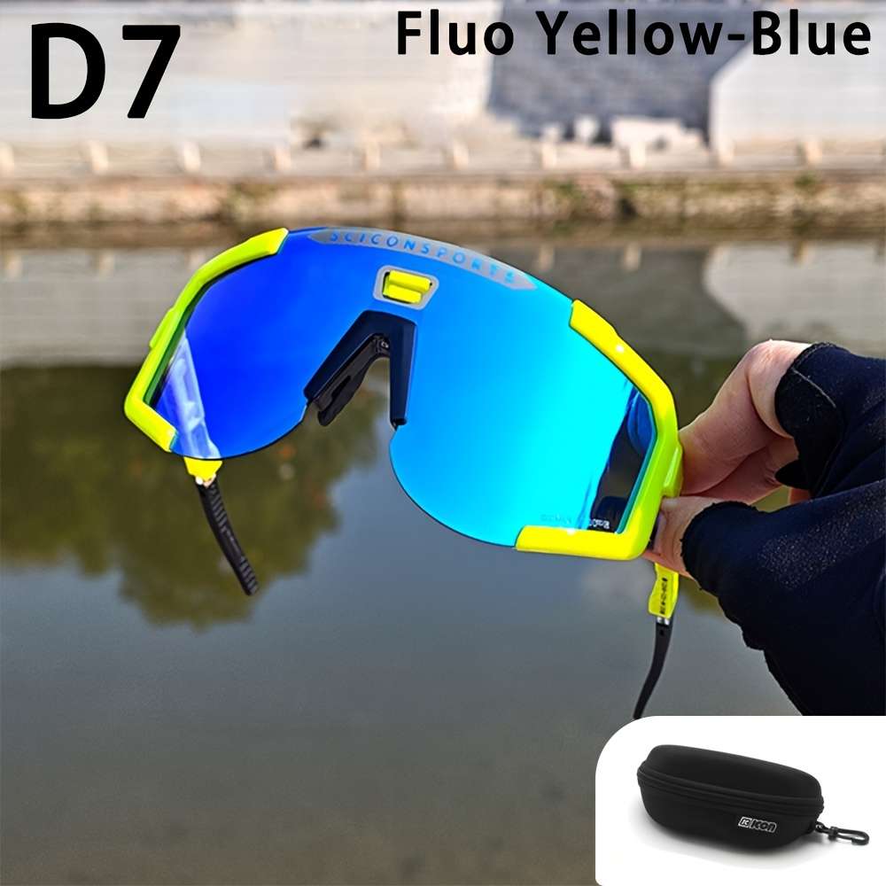Cycling Glasses Color Red Blue