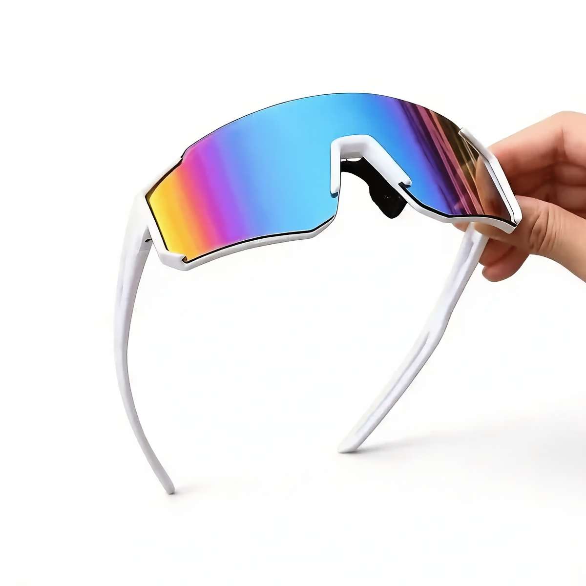 Cycling Glasses Color White Frame White Mercury